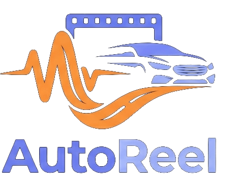 AutoReel logo on a dark footer background, with a modern professional look