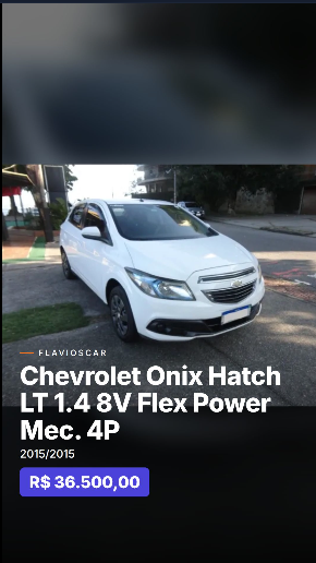 Frame do Shorts 9:16 do Chevrolet Onix LT gerado para o canal